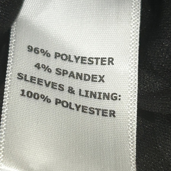 🎉 H P 🎉 NWT Alex Evenings Black Top w V Neck Trim, Sheer Sleeves, Size S… - Picture 7 of 10